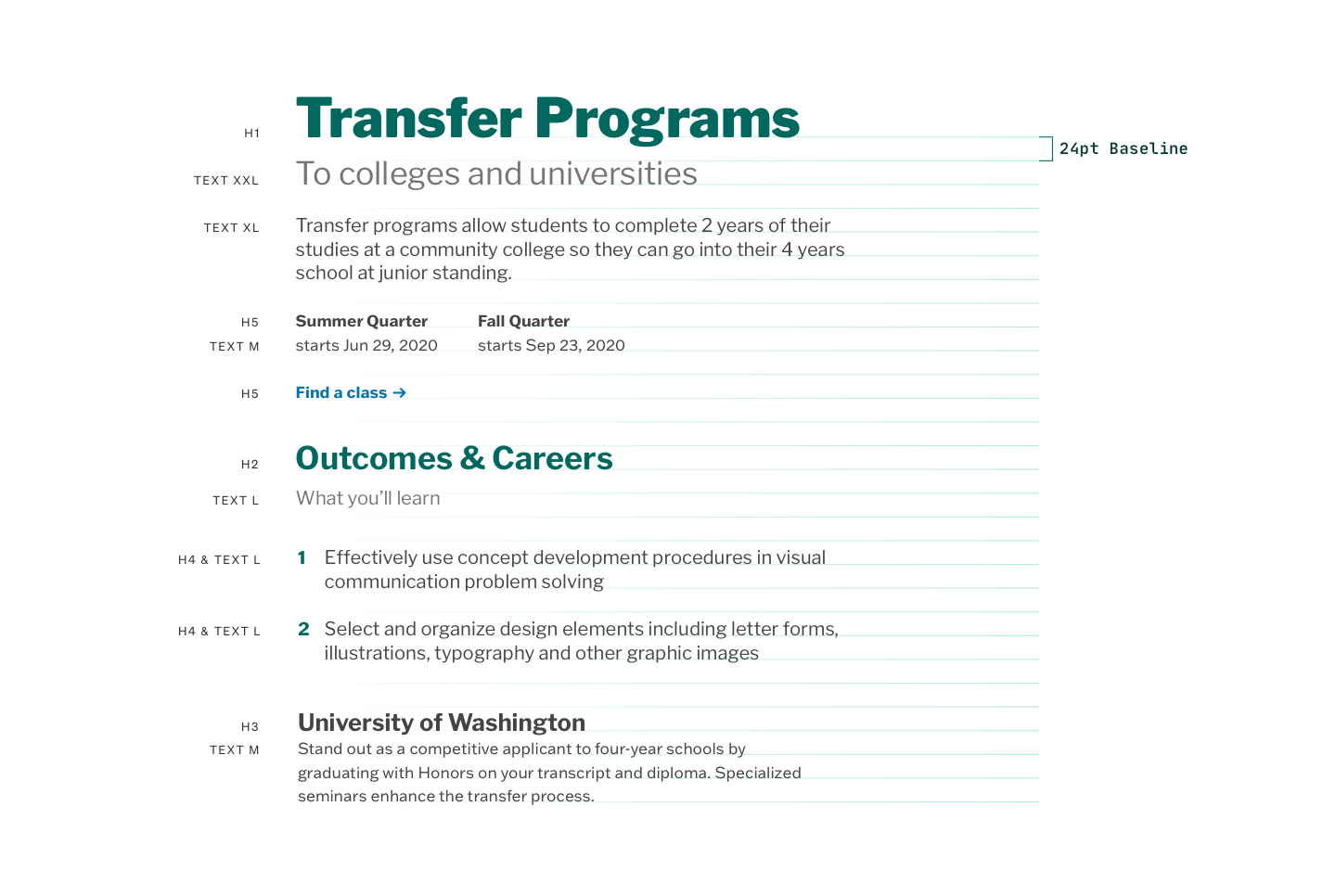 New web-based typography system